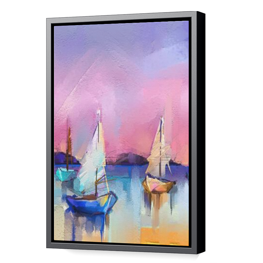 Thumbnail for Canvas - Black Floating Frame