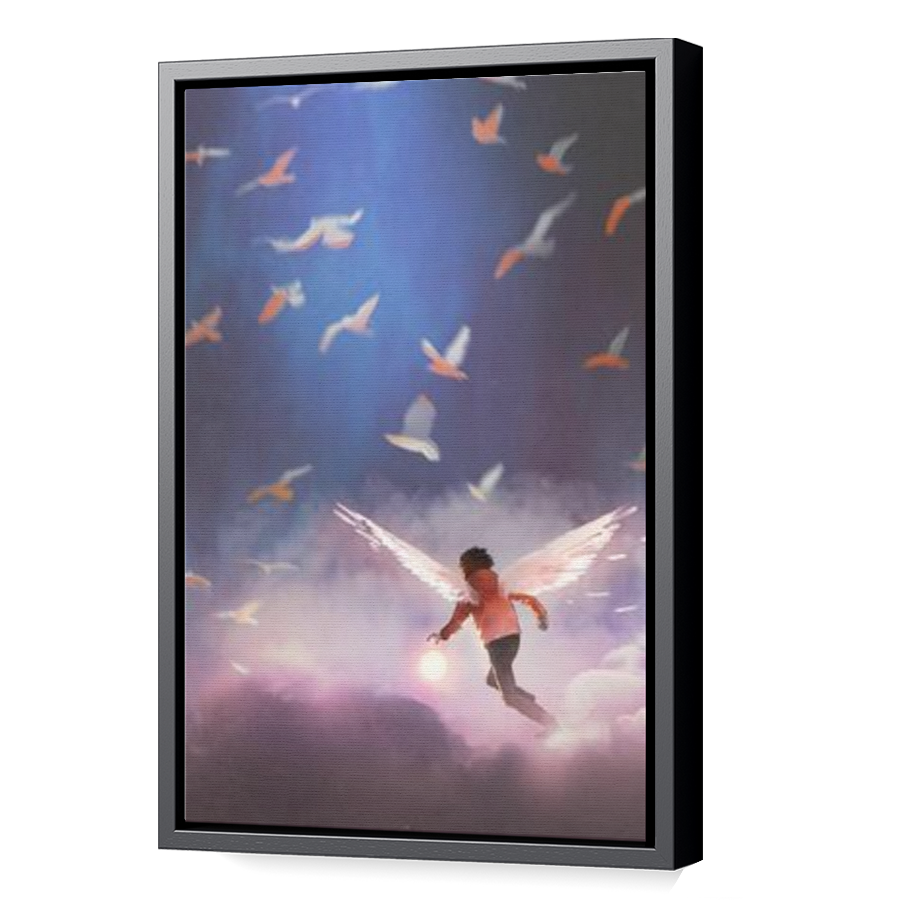 Thumbnail for Canvas - Black Floating Frame