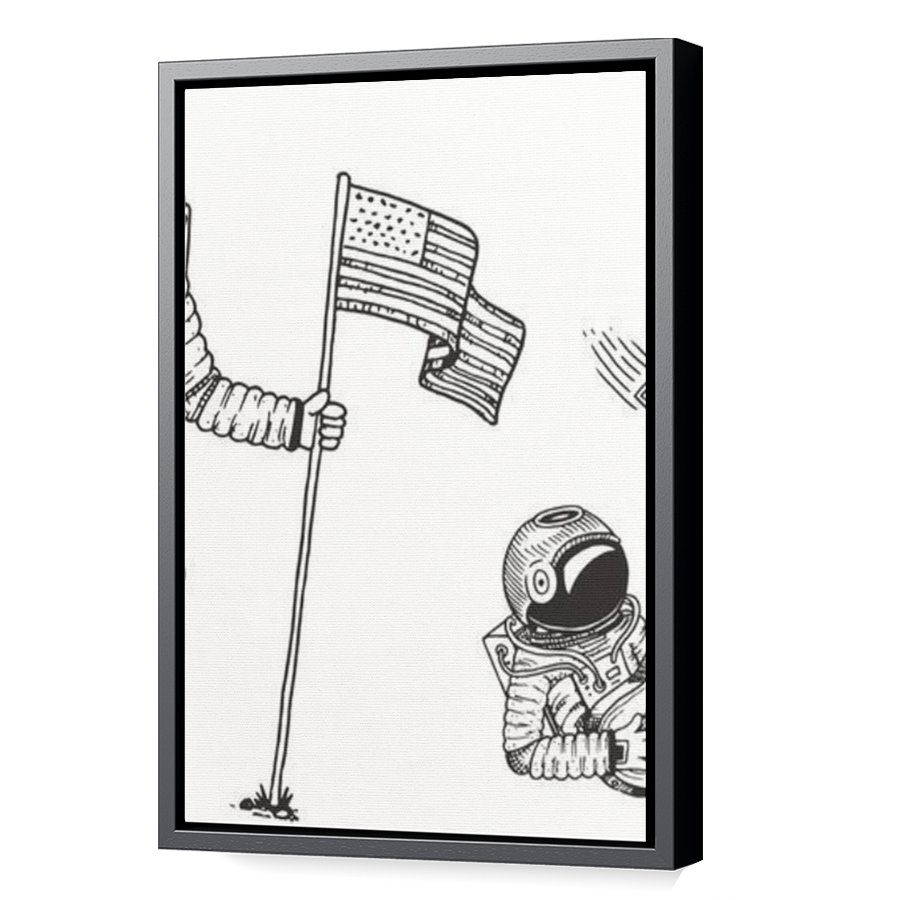 Thumbnail for Canvas - Black Floating Frame