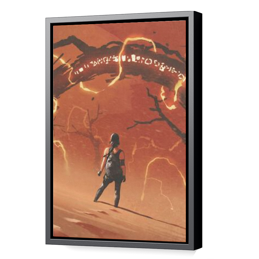 Thumbnail for Canvas - Black Floating Frame