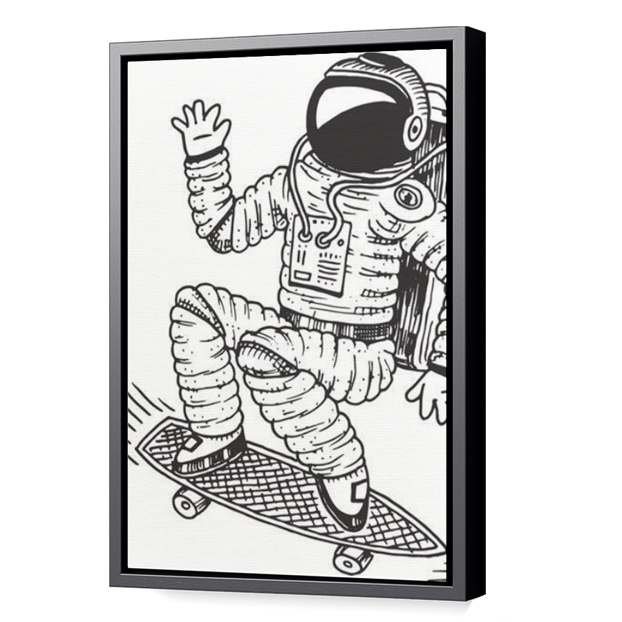 Thumbnail for Canvas - Black Floating Frame