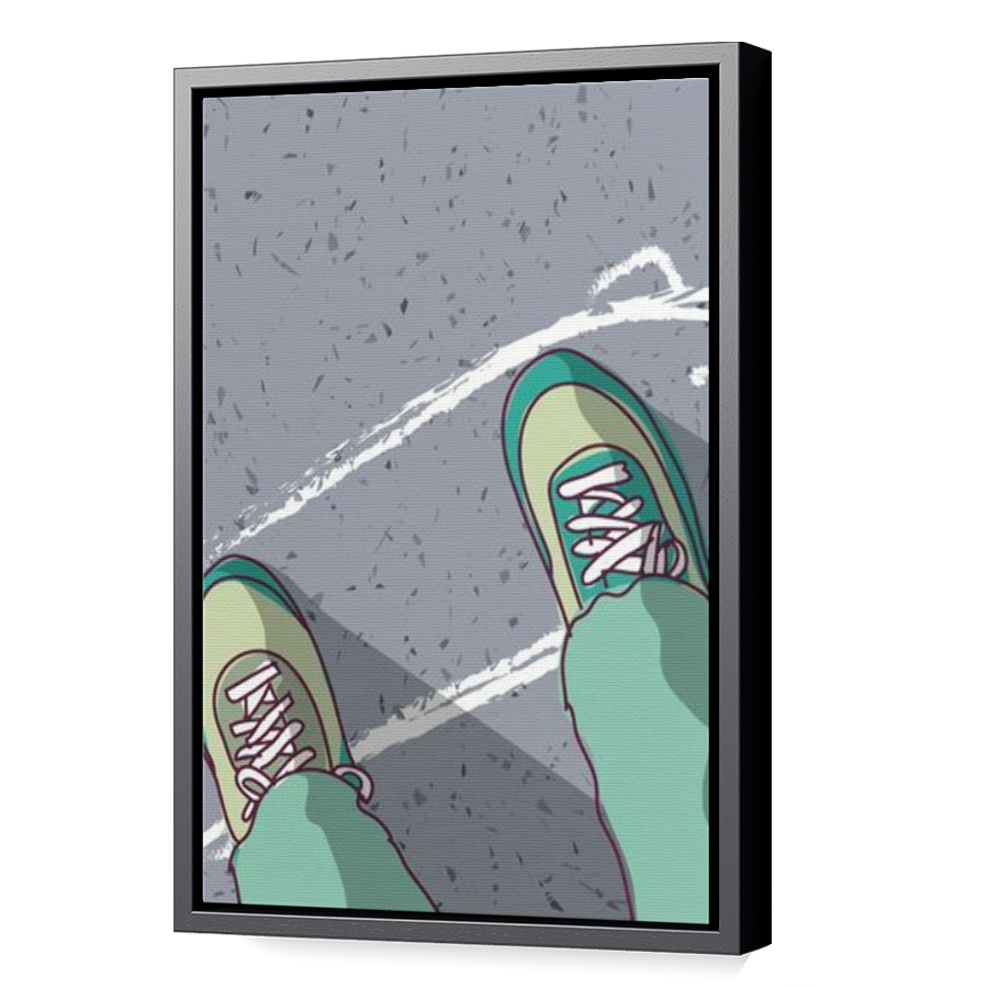 Thumbnail for Canvas - Black Floating Frame