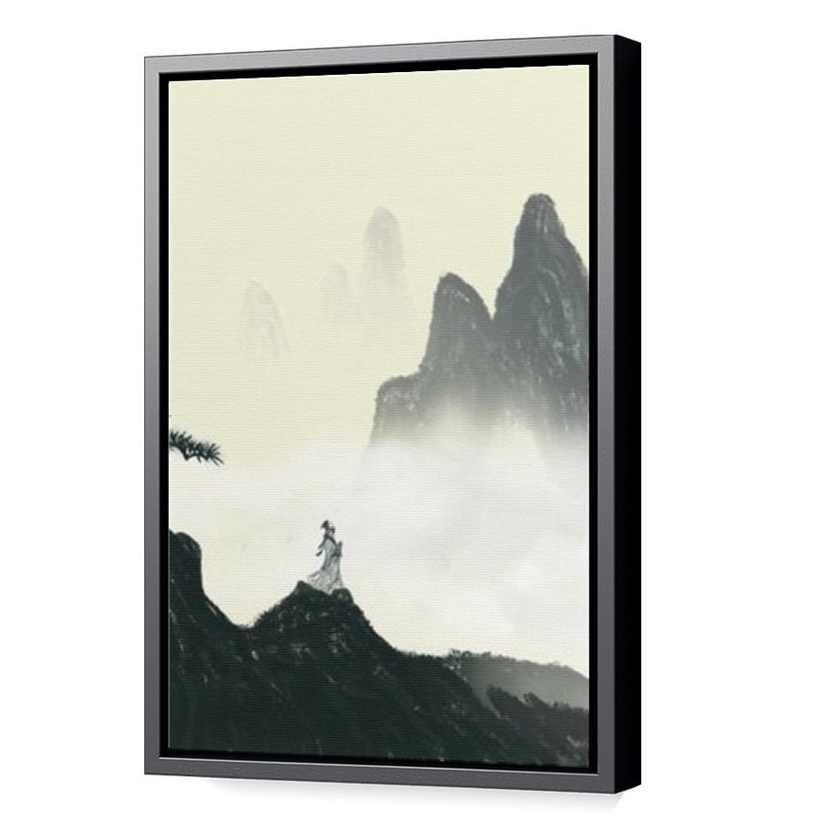 Thumbnail for Canvas - Black Floating Frame