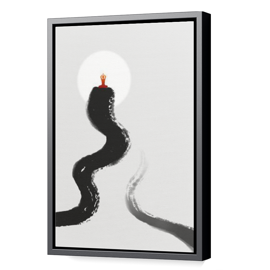 Thumbnail for Canvas - Black Floating Frame