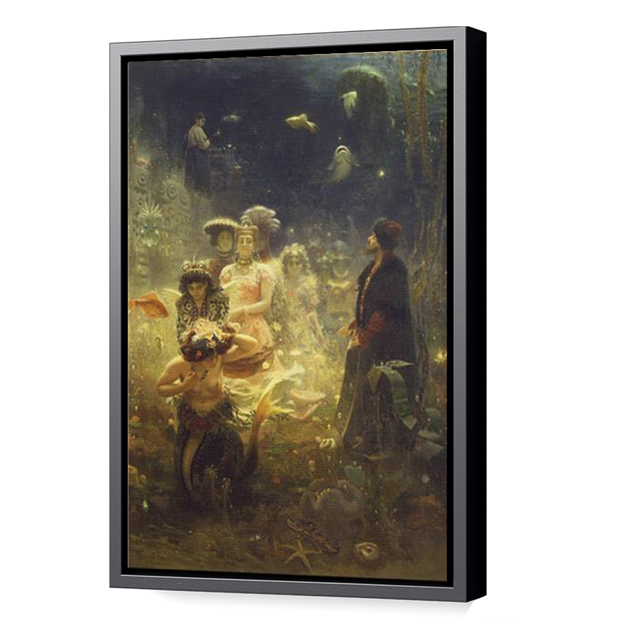 Thumbnail for Canvas - Black Floating Frame