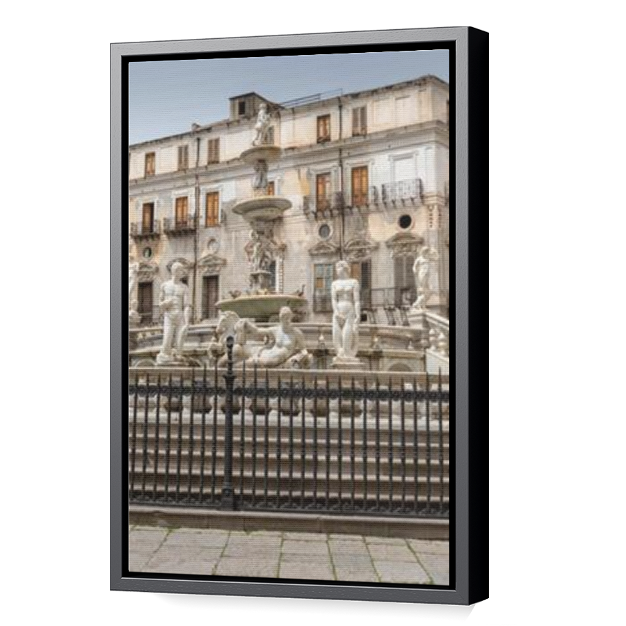 Thumbnail for Canvas - Black Floating Frame