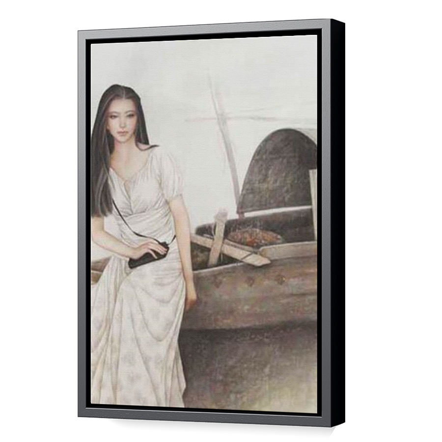 Thumbnail for Canvas - Black Floating Frame