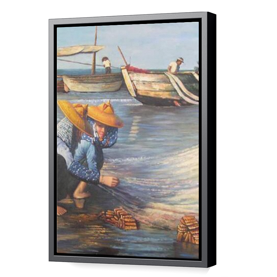 Thumbnail for Canvas - Black Floating Frame