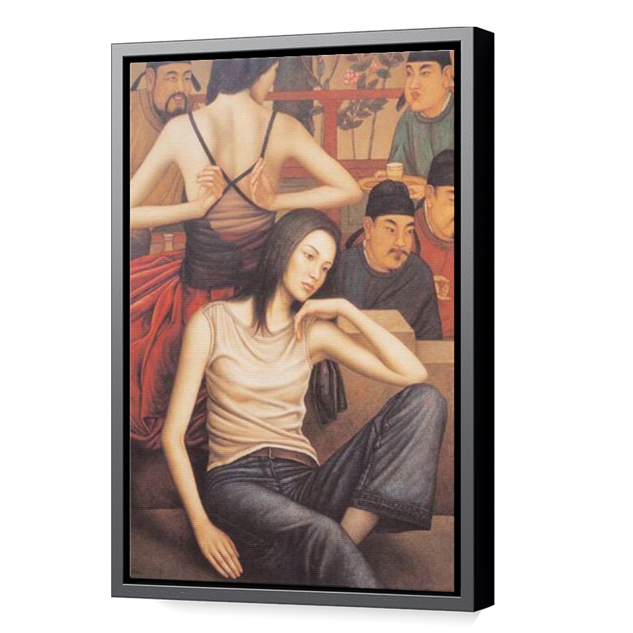 Thumbnail for Canvas - Black Floating Frame