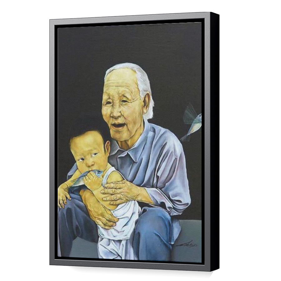 Thumbnail for Canvas - Black Floating Frame