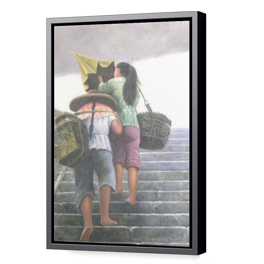 Thumbnail for Canvas - Black Floating Frame