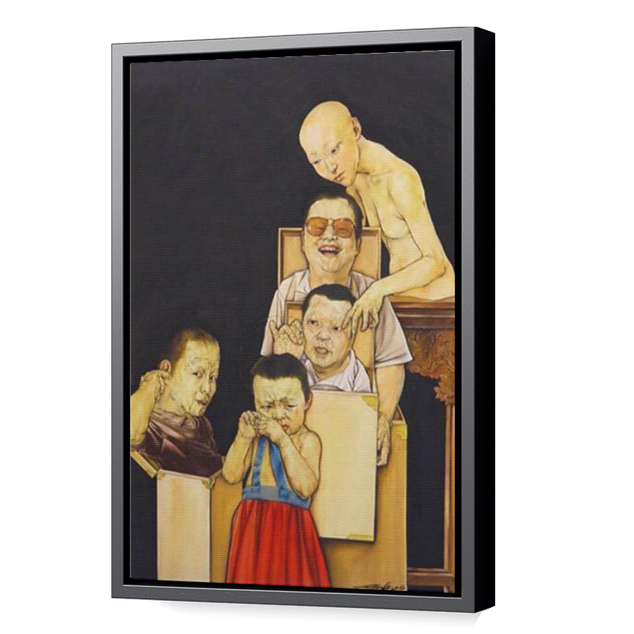 Thumbnail for Canvas - Black Floating Frame