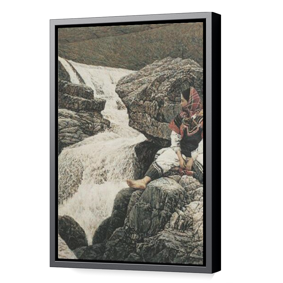 Thumbnail for Canvas - Black Floating Frame