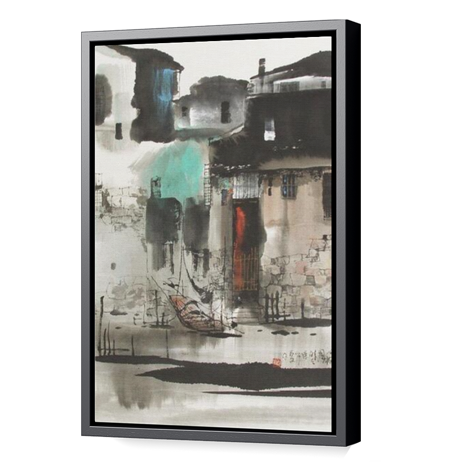 Thumbnail for Canvas - Black Floating Frame
