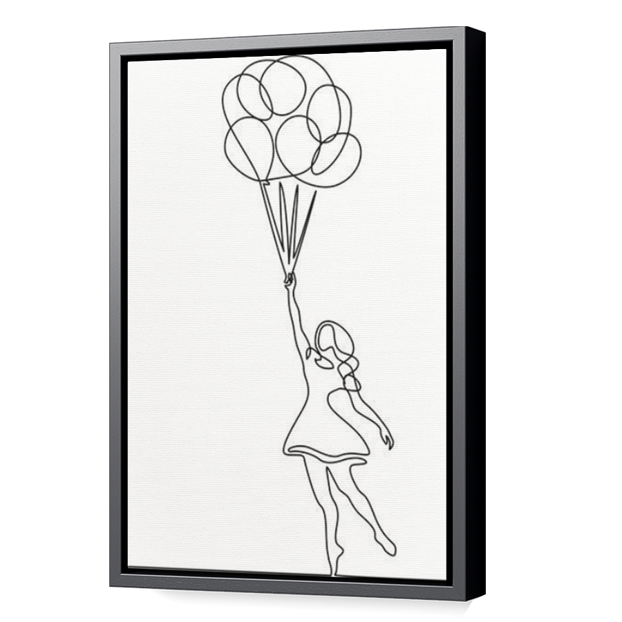 Thumbnail for Canvas - Black Floating Frame
