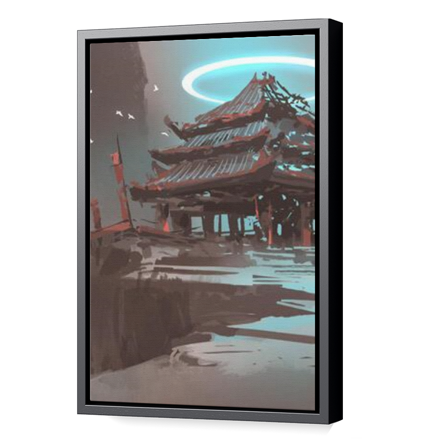 Thumbnail for Canvas - Black Floating Frame