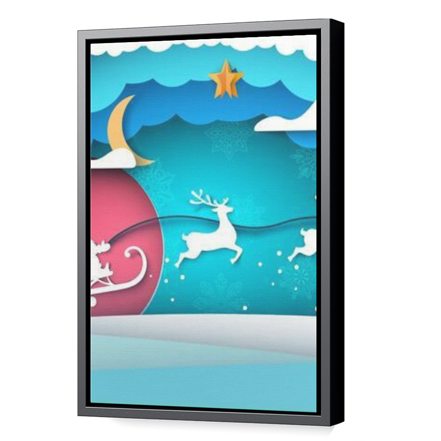 Thumbnail for Canvas - Black Floating Frame