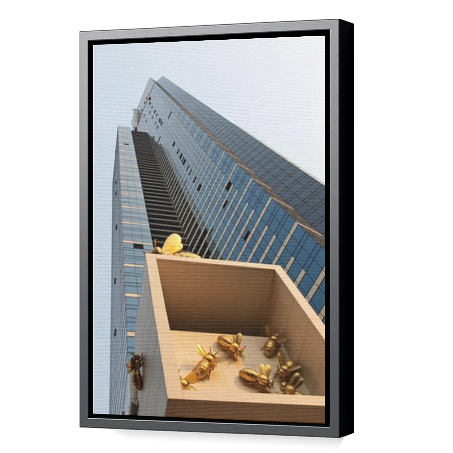 Thumbnail for Canvas - Black Floating Frame