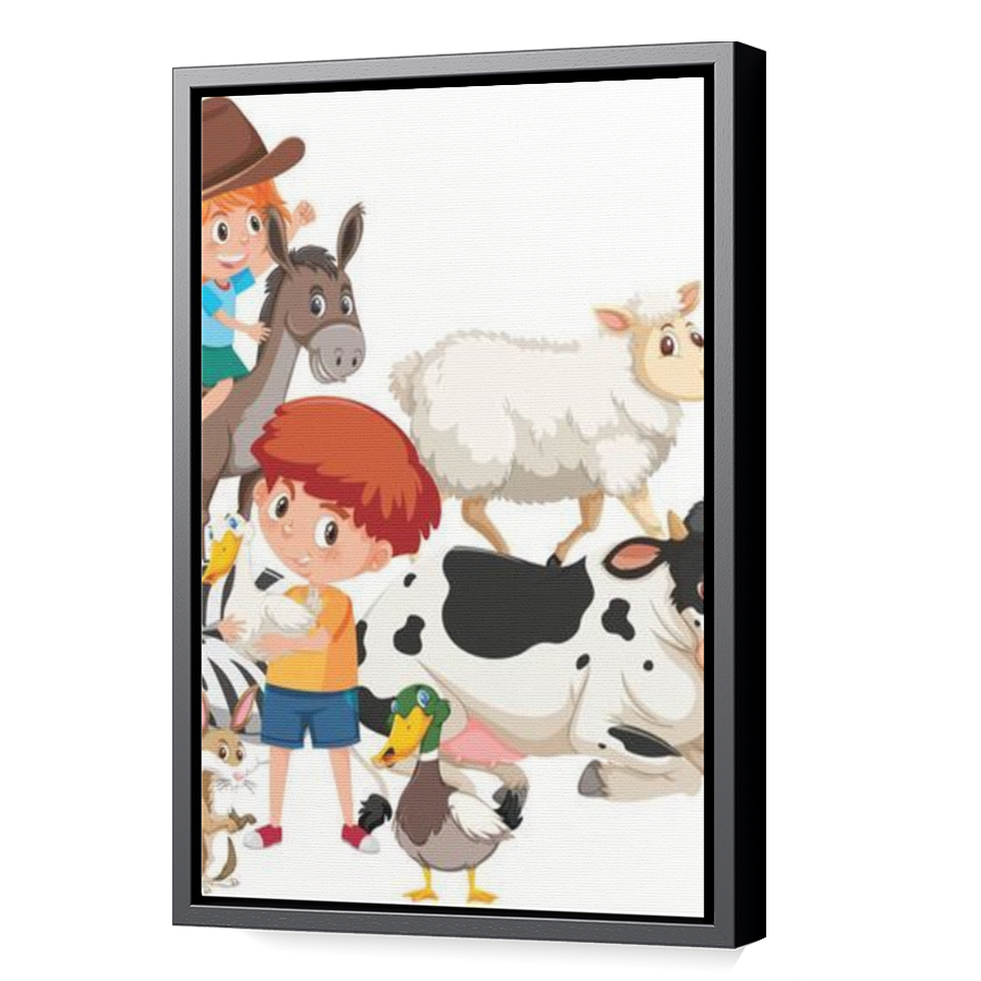 Thumbnail for Canvas - Black Floating Frame