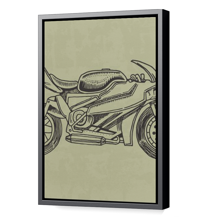 Thumbnail for Canvas - Black Floating Frame