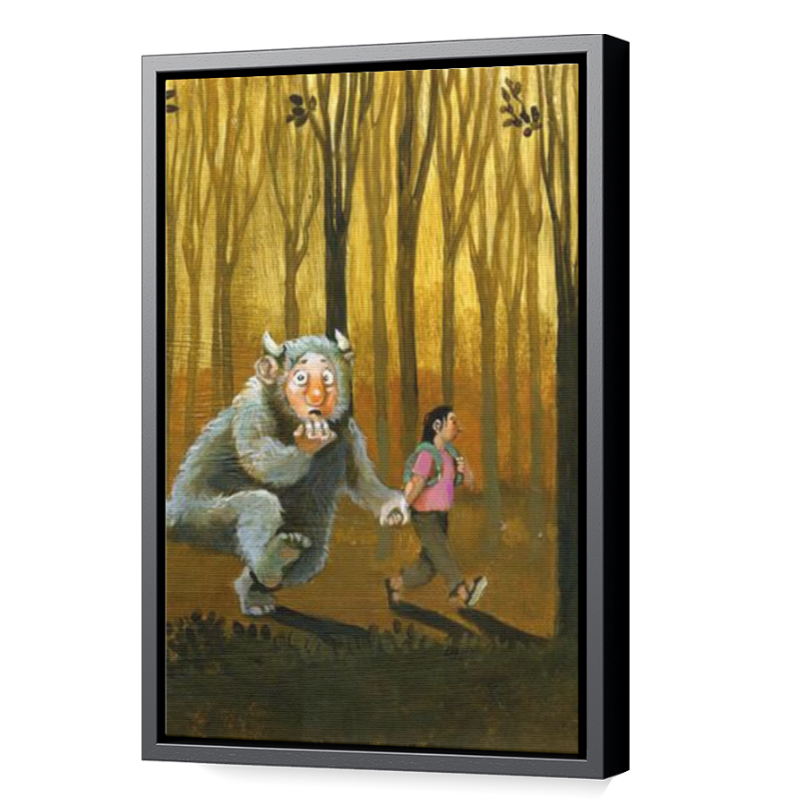 Thumbnail for Canvas - Black Floating Frame