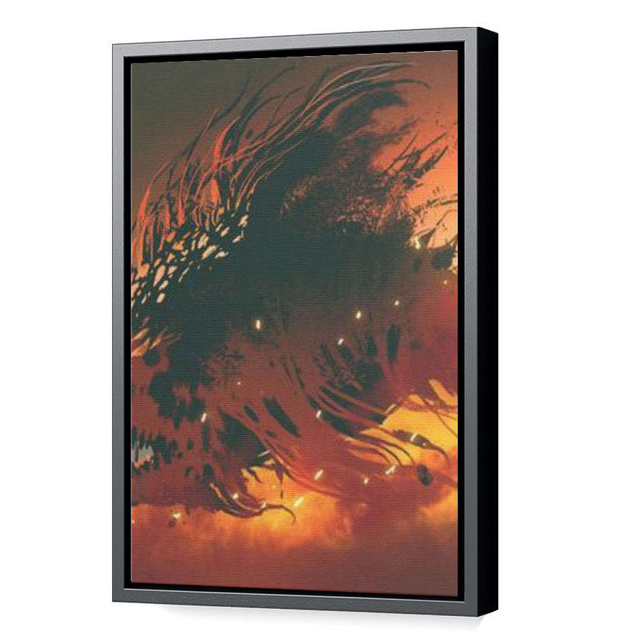 Thumbnail for Canvas - Black Floating Frame