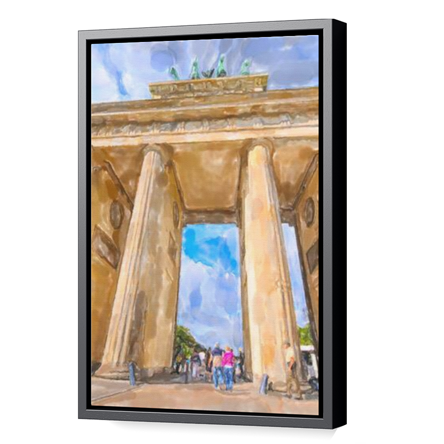 Thumbnail for Canvas - Black Floating Frame