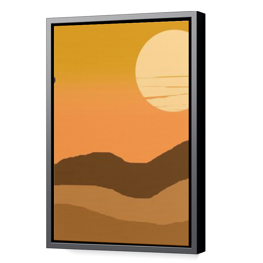 Thumbnail for Canvas - Black Floating Frame