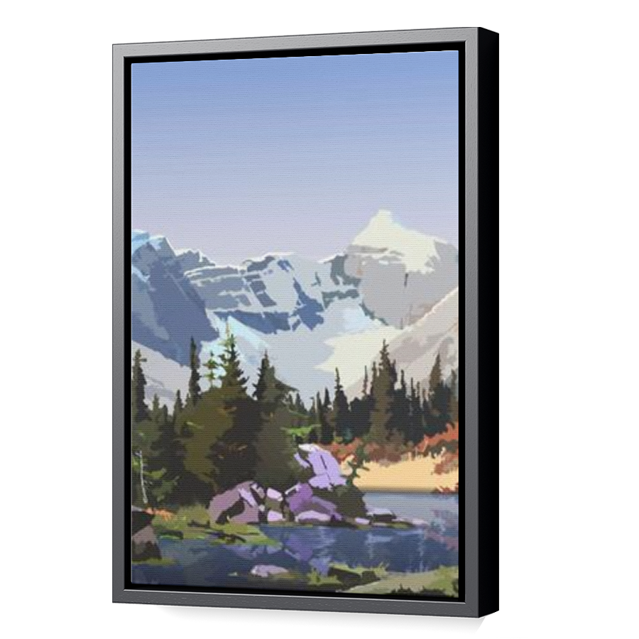 Thumbnail for Canvas - Black Floating Frame