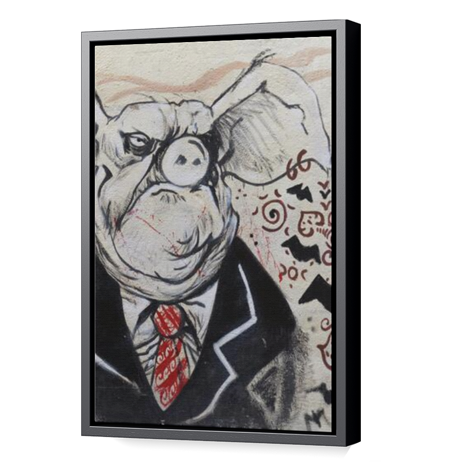 Thumbnail for Canvas - Black Floating Frame