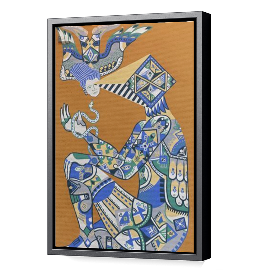 Thumbnail for Canvas - Black Floating Frame