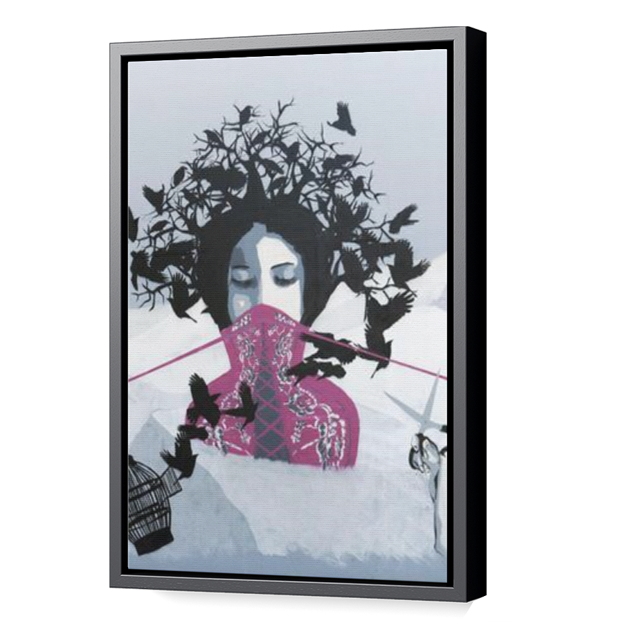 Thumbnail for Canvas - Black Floating Frame