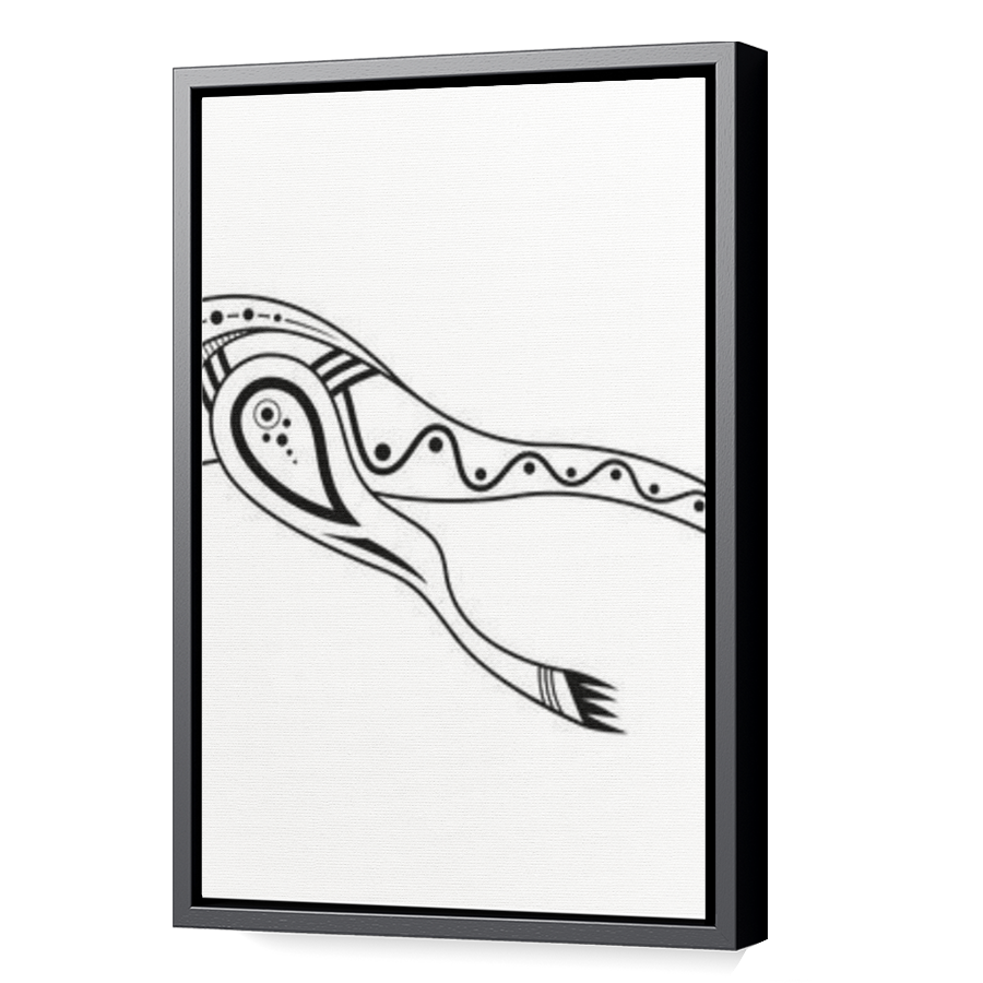 Thumbnail for Canvas - Black Floating Frame