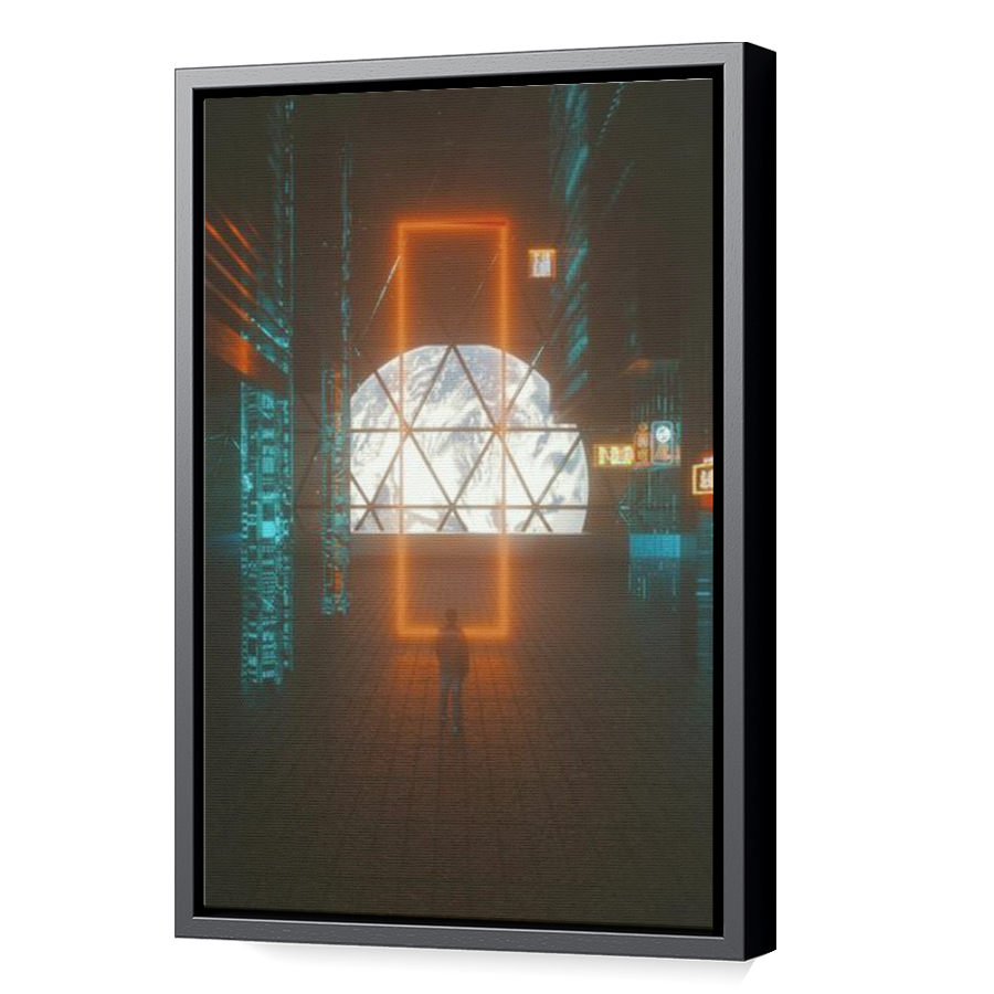Thumbnail for Canvas - Black Floating Frame