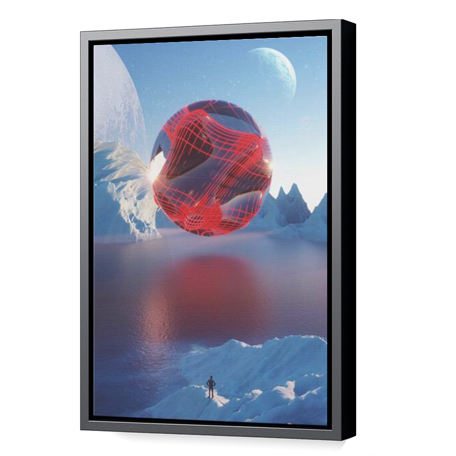Thumbnail for Canvas - Black Floating Frame