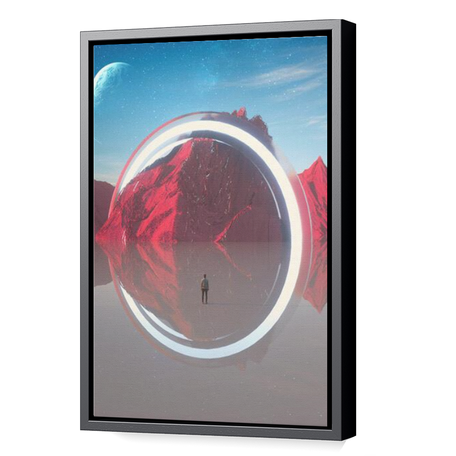 Thumbnail for Canvas - Black Floating Frame