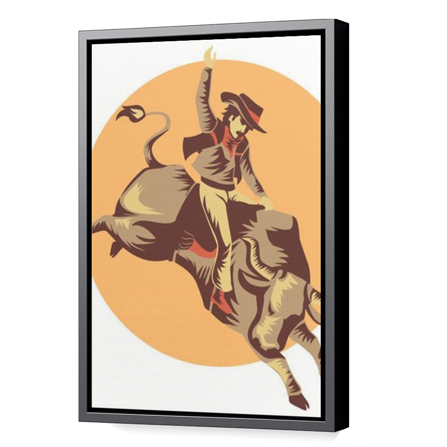 Thumbnail for Canvas - Black Floating Frame