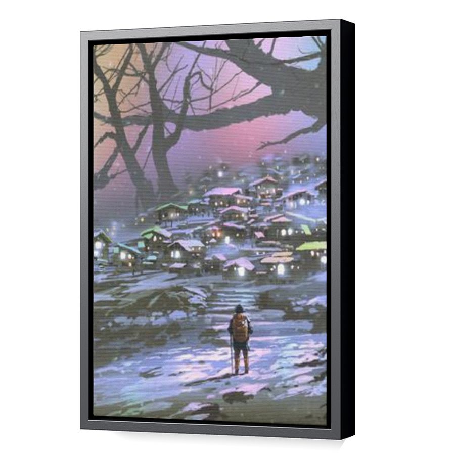 Thumbnail for Canvas - Black Floating Frame