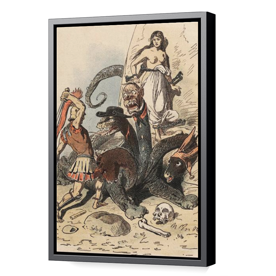 Thumbnail for Canvas - Black Floating Frame