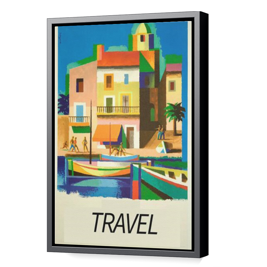 Thumbnail for Canvas - Black Floating Frame