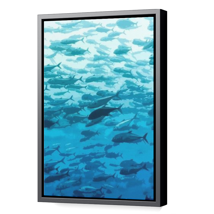 Thumbnail for Canvas - Black Floating Frame