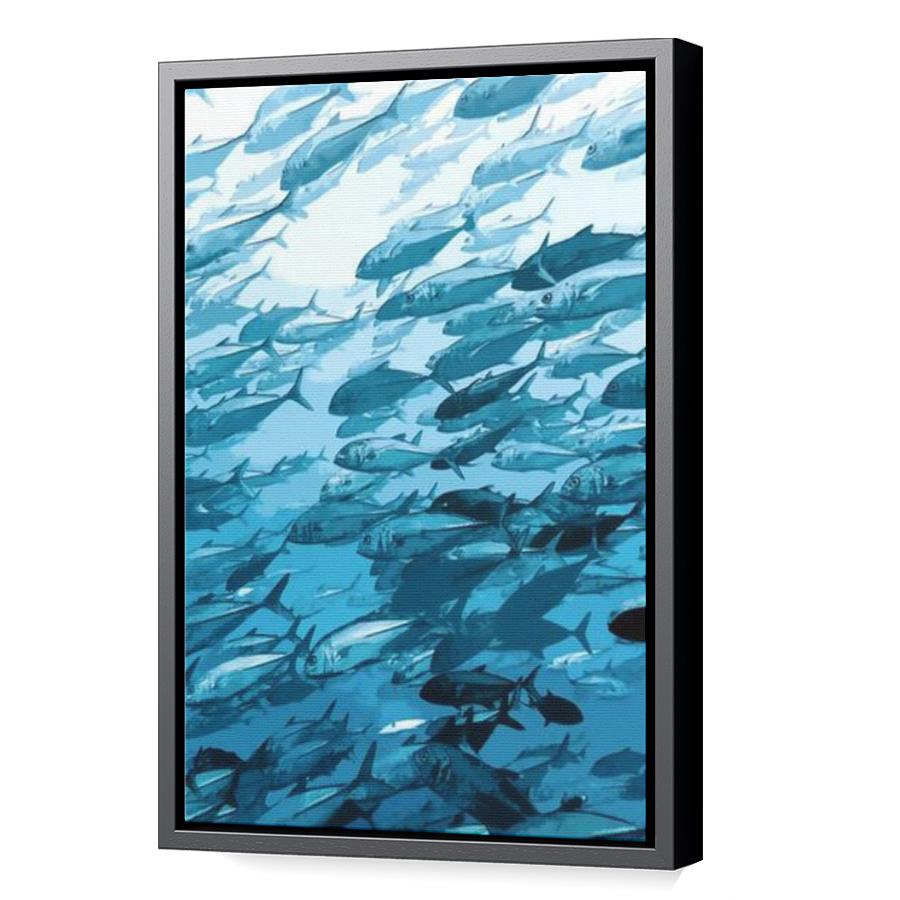 Thumbnail for Canvas - Black Floating Frame