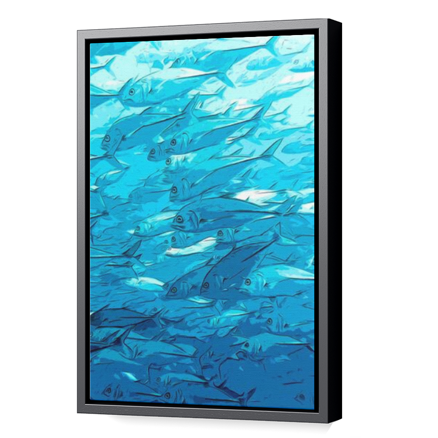 Thumbnail for Canvas - Black Floating Frame