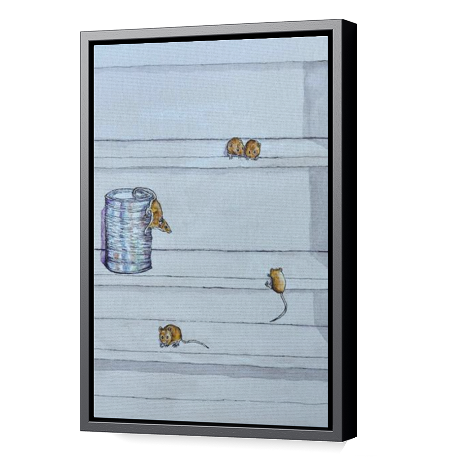 Thumbnail for Canvas - Black Floating Frame