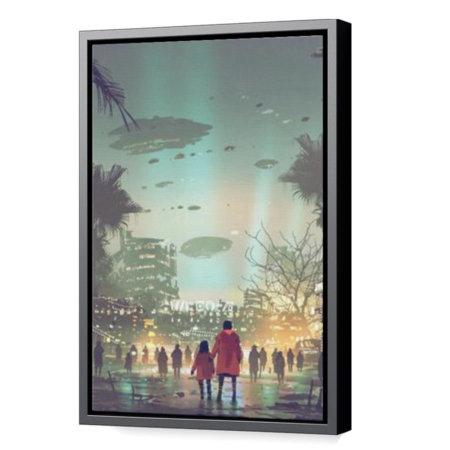 Thumbnail for Canvas - Black Floating Frame