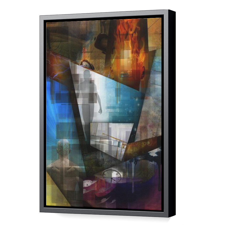Thumbnail for Canvas - Black Floating Frame