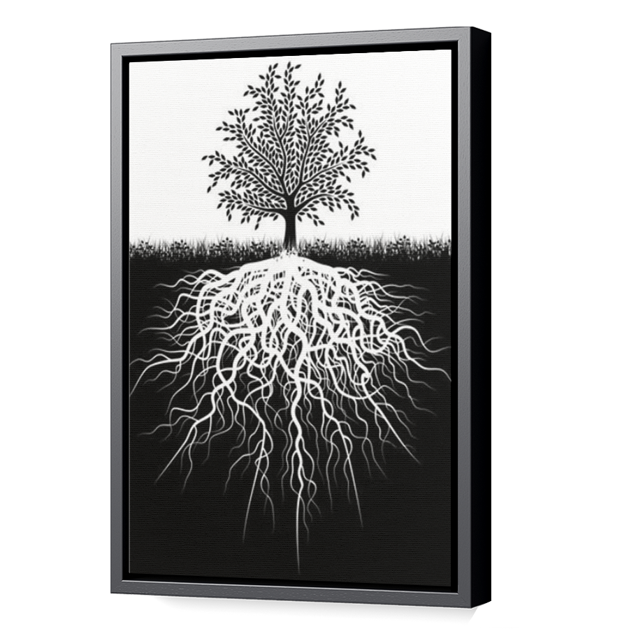 Thumbnail for Canvas - Black Floating Frame