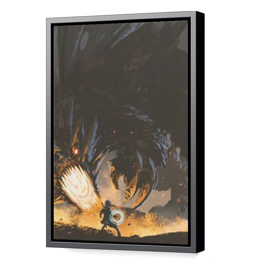 Thumbnail for Canvas - Black Floating Frame