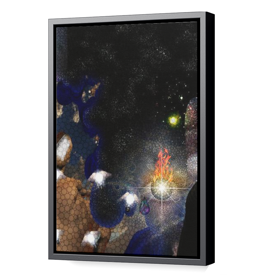 Thumbnail for Canvas - Black Floating Frame