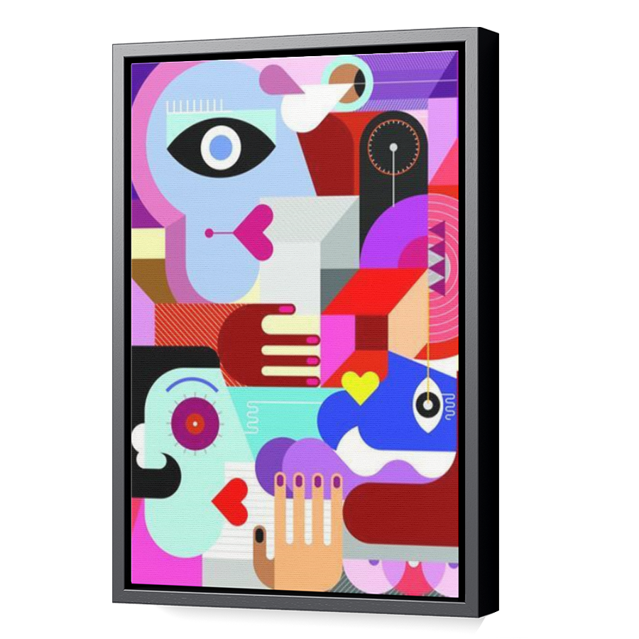 Thumbnail for Canvas - Black Floating Frame